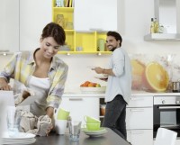 кухня белого цвета  Lux 