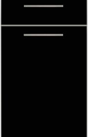 Flair 955 Schwarz Kante Edelstahl Optik