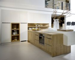 NK1099 Manhattan 495   Chalet Eiche   Nova Lack 731   WeiSZ Hochglanz