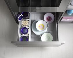 NK18341 Lux 36G   Quarzgrau Hochglanz   Manhattan 49D   Nordic Oak