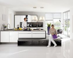 NK1858 Glas Tec Plus 16W   WeiSZ Hochglanz   Glas Tec Plus 16S   Nachtschwarz Hochglanz