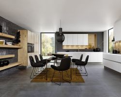 NK18704 Koje 12   Legno Eiche Champagner   Soft Lack WeiSZ softmatt