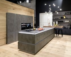 NK20914 Portland Zement Anthrazit   Glas Tec Plus WeiSZ Hochglanz