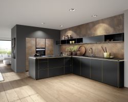 NK22336 Flair   Schwarz   Ferro Cortenstahl