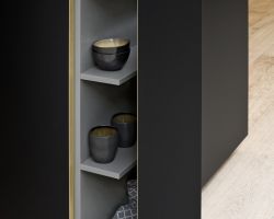 NK22338 Flair   Schwarz   Ferro Cortenstahl