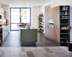 NK22436 Koje 09   Frame Lack Olive softmatt   Legno Eiche Marone