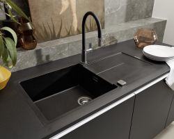 NK23770 Manhattan   Marmor grau   Phoenix   Schwarz softmatt