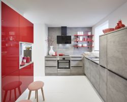 NK23846 eco Koje 09 Lyon   Rosso HG   Savona   Beton