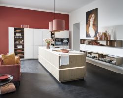 NK23849 Koje 04 Tavola   Eiche Pinot   Soft Lack   ArcticweiSZ