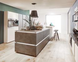 NK23856 Koje 14 Glas Tec Satin   WeiSZ   Portland   Zement Anthrazit