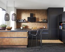 NK23865 Koje 22 Flair   Schwarz   Messing Optik   Ferro   Cortenstahl