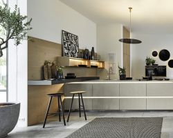 NK25809 Portland   Zement Saphirgrau   Legno   Eiche Pinot