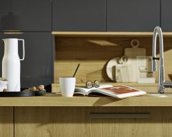 NK27810 Nova Lack   Graphit Hochglanz   Legno   Eiche Champagner