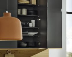 NK27813 Nova Lack   Graphit Hochglanz   Legno   Eiche Champagner