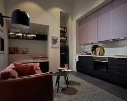 NK27960 Flair   Schwarz   Edelstahl Optik   Manhattan Uni   Lavendel