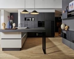 NK28027 Nova Lack   Platingrau   Manhattan   Eiche Nero