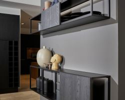 NK28029 Nova Lack   Platingrau   Manhattan   Eiche Nero