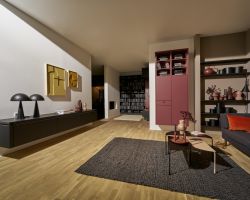 NK28086 Manhattan   Eiche Nero   Soft Lack   Hennarot