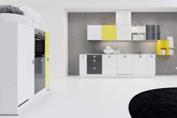 NK4523 Lux 361   WeiSZ Hochglanz   Lux 36G   Quarzgrau Hochglanz   Lux 363   Lemon Hochglanz