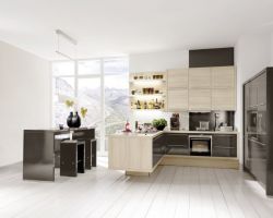 NK7013 Nova Lack 735   Terra Hochglanz   Manhattan 49S   Savannen Akazie