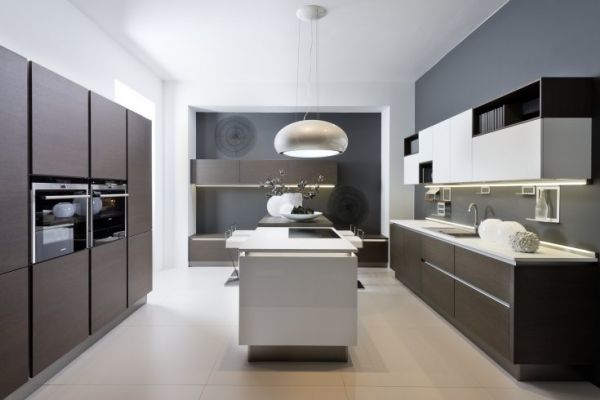 NK7611 Koje 06   Nature 566   Eiche Tabak   Nova Lack 731   WeiSZ Hochglanz