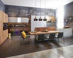 Nova Lack Papyrusgrau HG   Legno Eiche Trueffel